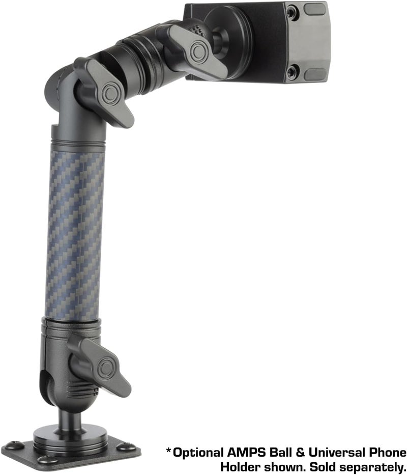 Bulletpoint Locking Adjustable Carbon Fiber Kevlar Mounting Arm with Articulating Joint Dual 20mm Socket Ends (7cm-to-1cm) - Image 4